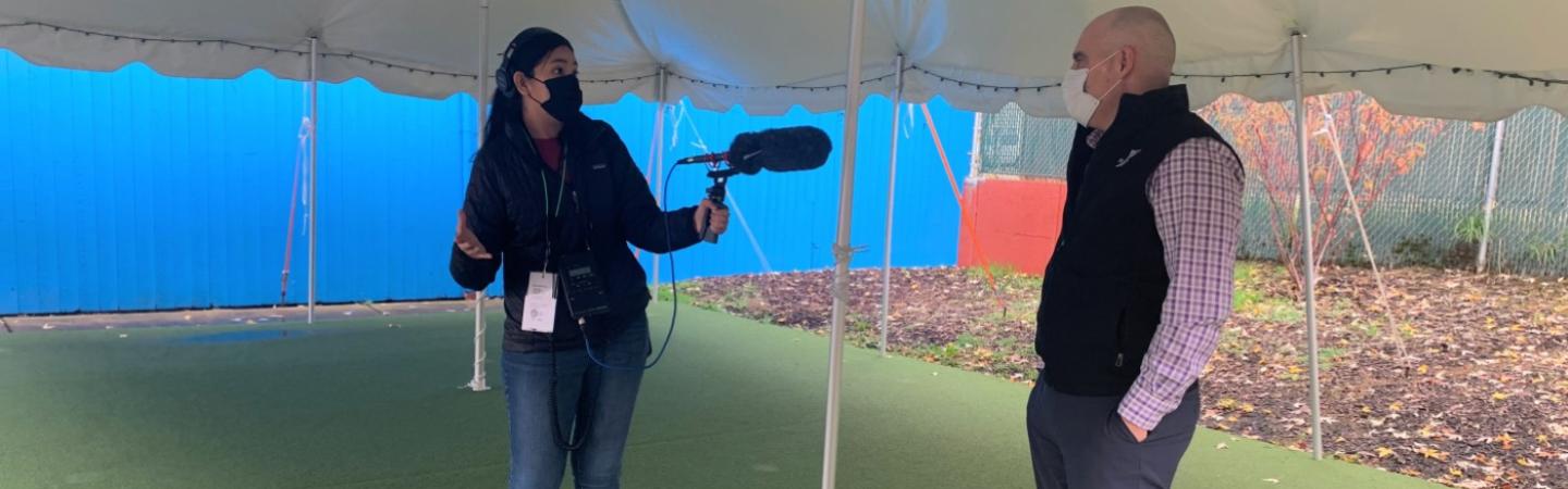 KLCC news reporter and CEO